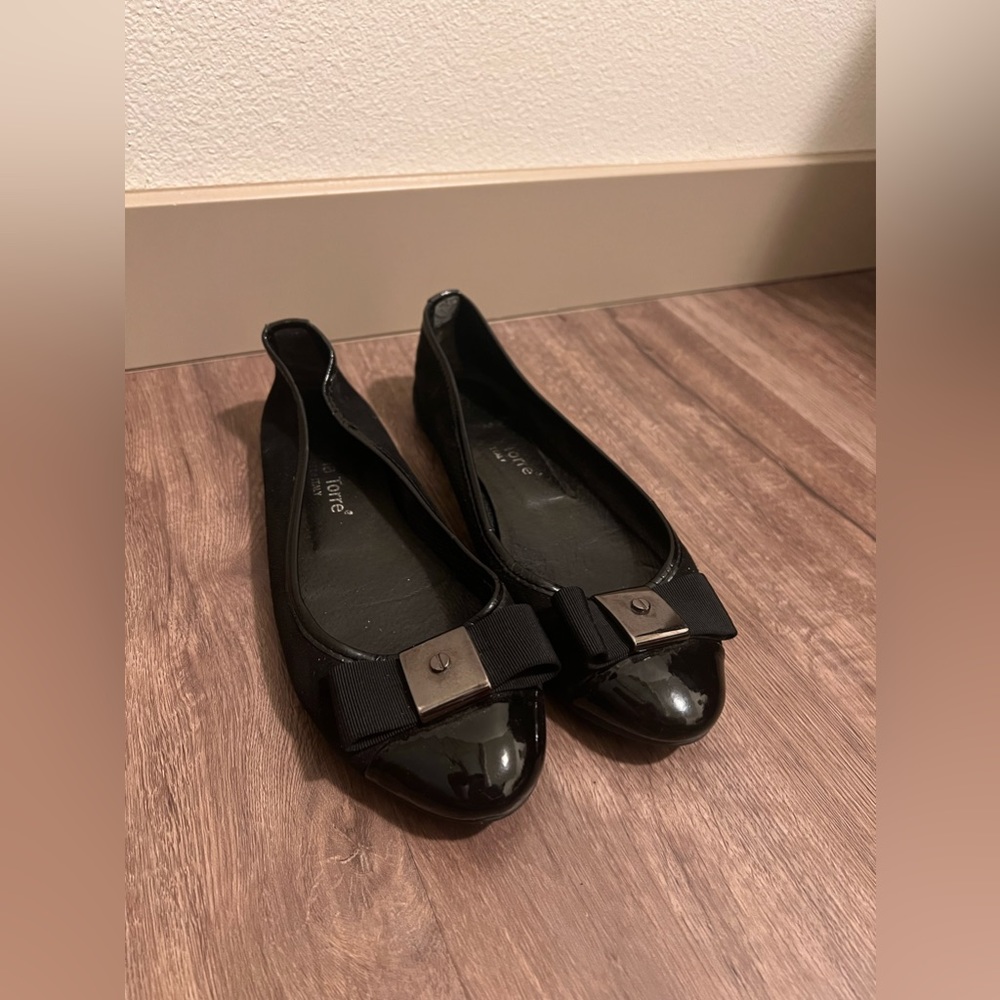 Alberto La Torre, black flats, 37 eu size/ 6.5 us size